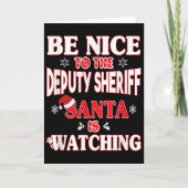 Lice Officer Shirt - For Christmas Deputy Sheriff_ Kaart (Voorkant)
