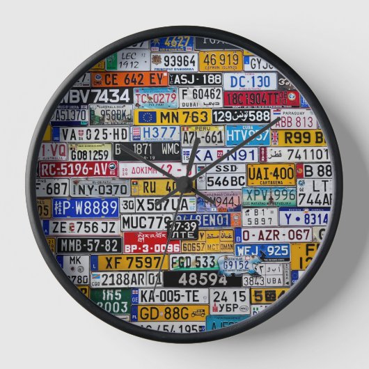 License Plate clock (Voorkant)