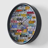 License Plate clock (Hoek)
