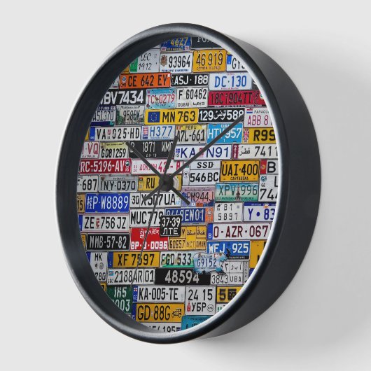 License Plate clock (Hoek)