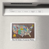 License Plate Map fridge magnet (Insitu (Vaatwasser))