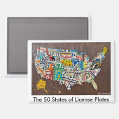 License Plate Map fridge magnet (Voorkant / Achterkant)