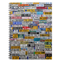 License Plate notebook Notitieboek