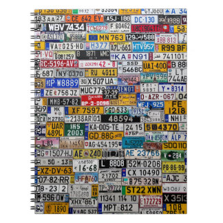 License Plate notebook Notitieboek