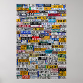 License Plate poster (Voorkant)