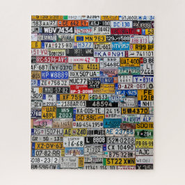 License Plate puzzle Legpuzzel