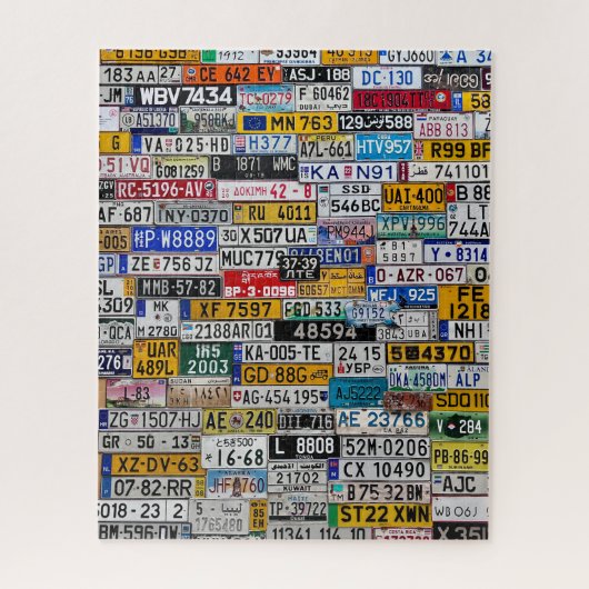 License Plate puzzle Legpuzzel (Verticaal)