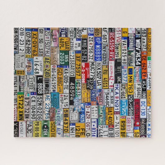 License Plate puzzle Legpuzzel (Horizontaal)