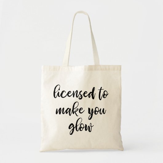Licensed Esthetician Tote Bag (Voorkant)