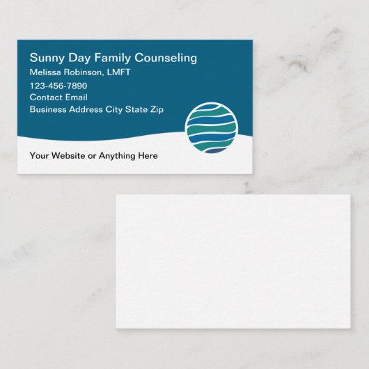 Licensed Family Counseling Service Visitekaartje (Voorkant / Achterkant)