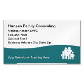 Licensed Family Counselor Mental Health Magnetisch Visitekaartje (Voorkant)