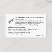 Licensed Handyman Visitekaartje (Voorkant)