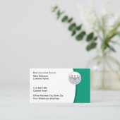 Licensed Insurance Agent Modern Business Cards Visitekaartje (Staand voorkant)