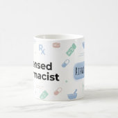 Licensed Pharmacist Personalized Mug | Modern ID B Koffiemok (Center)