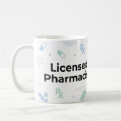 Licensed Pharmacist Personalized Mug | Modern ID B Koffiemok (Links)