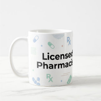 Licensed Pharmacist Personalized Mug | Modern ID B Koffiemok