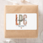 Licensed Professional Counselor Gifts, LPC Therapi Etiket (Insitu)