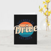 Licensed To Drive New Drivers License Est 2025  Kaart (Gele Bloem)