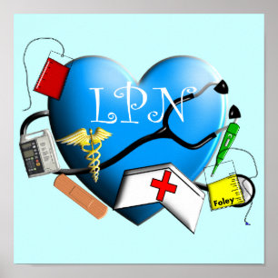 Licent Practical Nurse Canvas ARt Print
