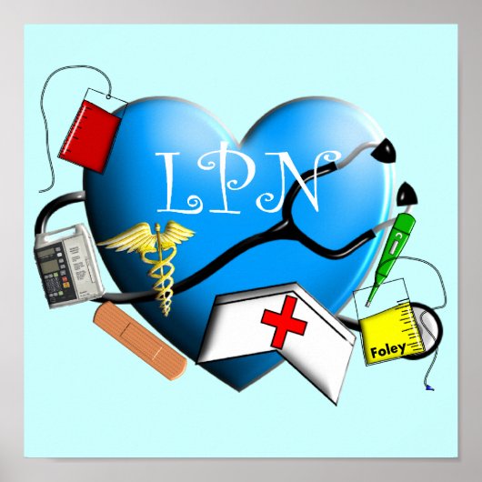 Licent Practical Nurse Canvas ARt Print (Voorkant)