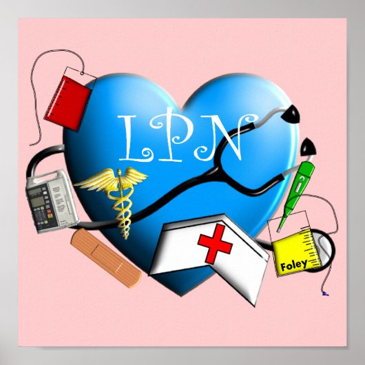 Licent Practical Nurse Canvas ARt Print (Voorkant)