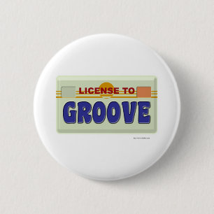 Licentie aan groove ronde button 5,7 cm