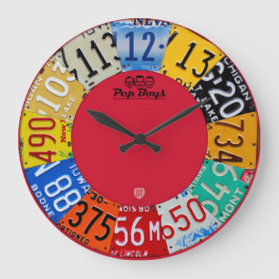 Licentie Bord Art Clock  Nummers Nieuwe V1 Grote Klok