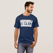 Licentie Bord El Cajon California T Shirt (Voorkant volledig)
