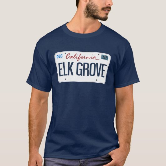 Licentie Bord Elk Grove California T Shirt (Voorkant)