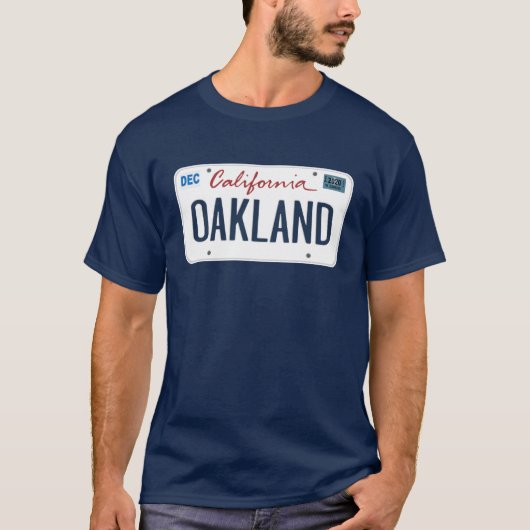 Licentie Bord Oakland California T Shirt (Voorkant)