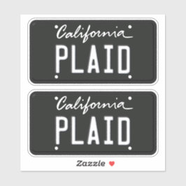 Licentie Bord Pset California Sticker