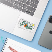 Licentie Bord Sticker (Laptop met iPhone)