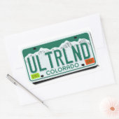 Licentie-Bord UltraLandia CO Rechthoekige Sticker (Envelop)