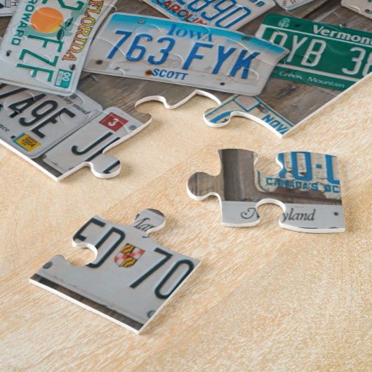 Licentie Bord Wall Store Front Jigzaag Puzzle Legpuzzel (Zijkant)
