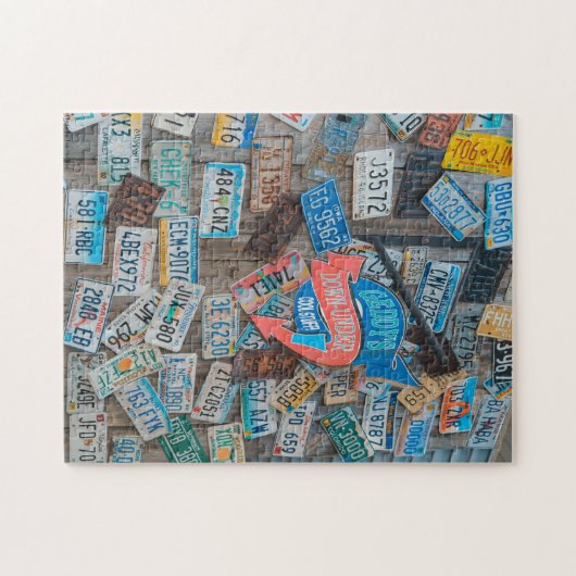 Licentie Bord Wall Store Front Jigzaag Puzzle Legpuzzel (Horizontaal)