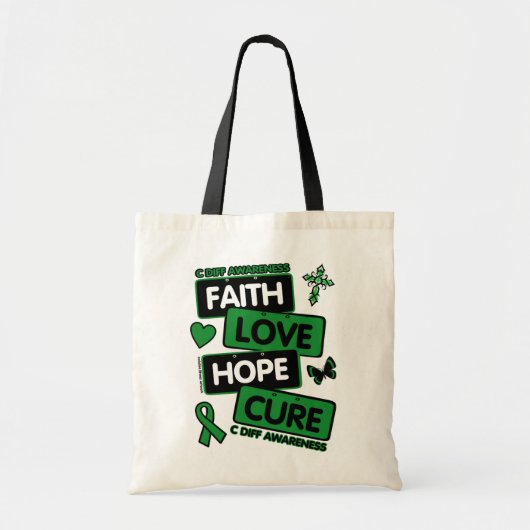 Licentie-Borden...C Diff Tote Bag (Voorkant)
