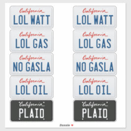Licentie Borden California Set Sticker