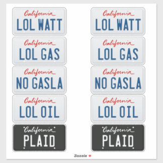 Licentie Borden California Set Sticker