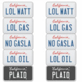 Licentie Borden California Set Sticker (Voorkant)