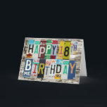 Licentie Borden Happy 18th Birthday Card Kaart<br><div class="desc">Door Gear4gearheads.</div>