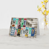 Licentie Borden Happy Birthday Kaart (Gele Bloem)