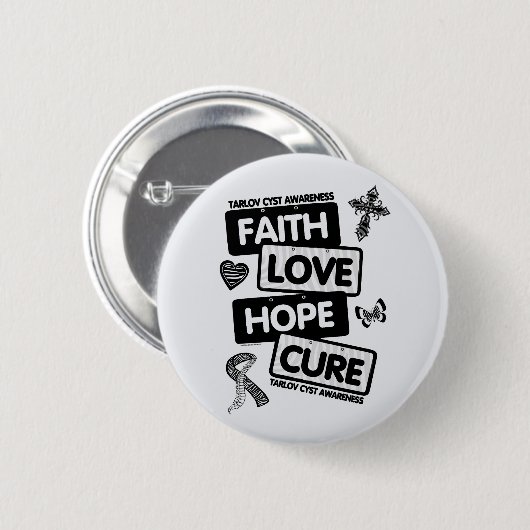 Licentie-Borden...Tarlov Cyst Ronde Button 5,7 Cm (Voorkant /achterkant)