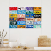 Licentie-Borden van de Verenigde Staten - Onze kle Poster (Keuken)