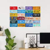 Licentie-Borden van de Verenigde Staten - Onze kle Poster (Thuiskantoor)