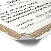 Licentie om te chillen, grappig pensioencertificaa poster (Hoek)