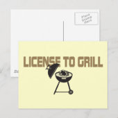 Licentie voor grill briefkaart (Voorkant / Achterkant)
