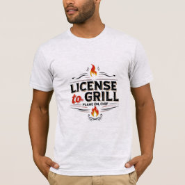 Licentie voor Grill - Fire Up the Flavor T-shirt