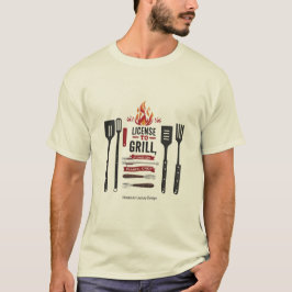 Licentie voor Grill – Flame On, Chef Edition T-shirt