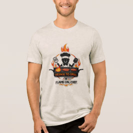 Licentie voor Grill - Flame On, Chef T-shirt