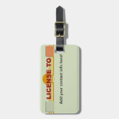 Licentie voor Label reizen Bagagelabel (Voorkant verticaal)